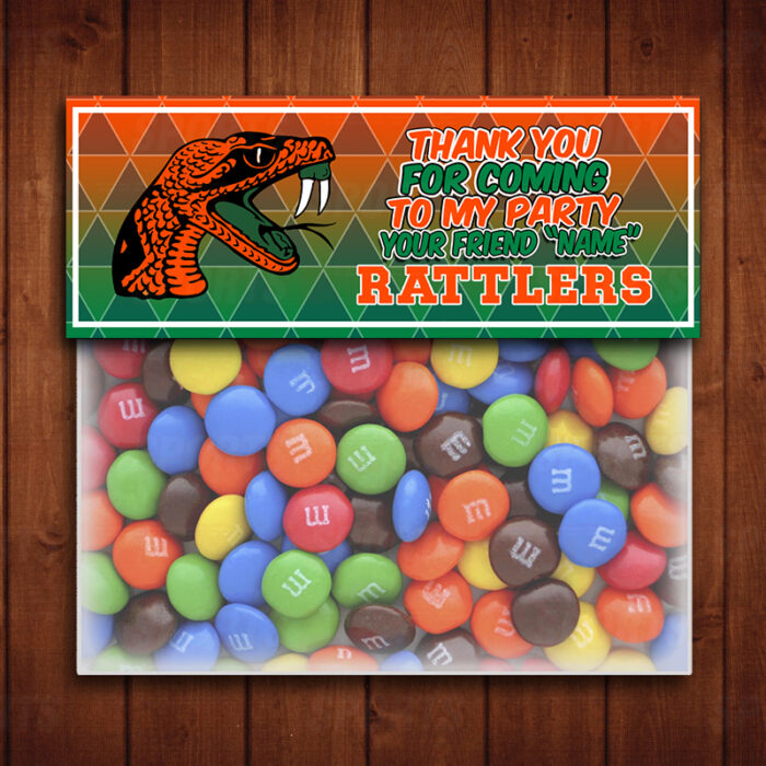 Florida A&M Rattlers Sports Party Bag Toppers