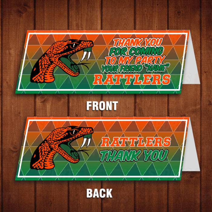 Florida A&M Rattlers Sports Party Bag Toppers - Image 2