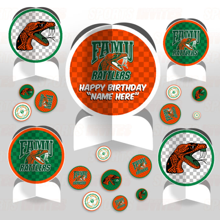 Florida A&M Rattlers FAMU Sports Party Table Decorating Kit