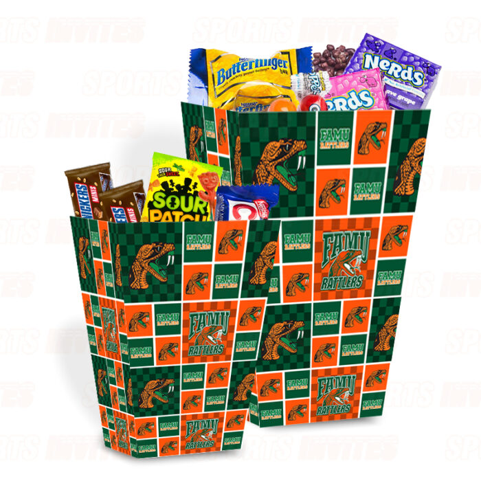 Florida A&M Rattlers FAMU Sports Party Food Boxes Candy Buffets Gift Boxes