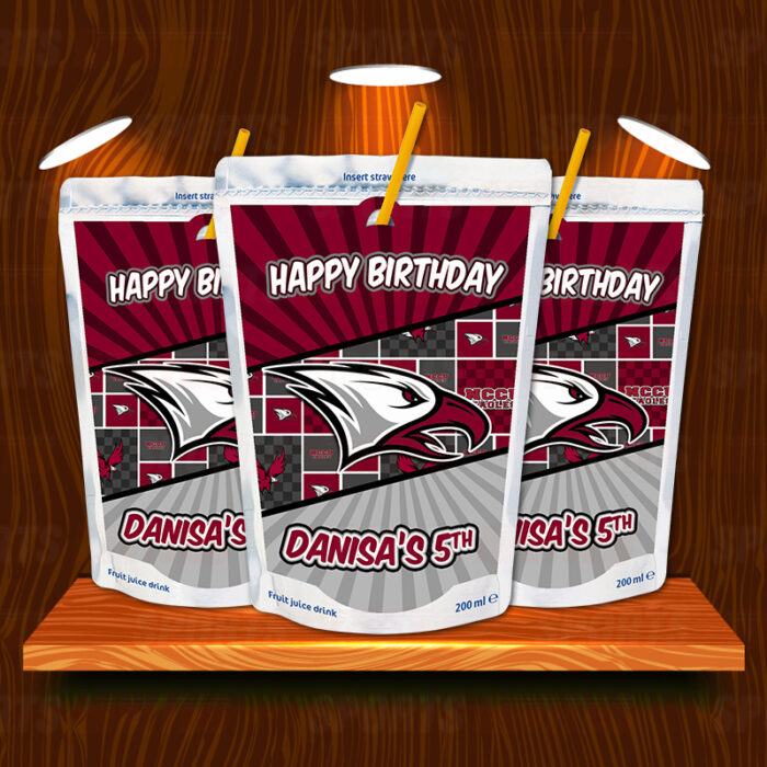 North Carolina Central University NCCU Eagles Birthday Party Capri Sun Labels
