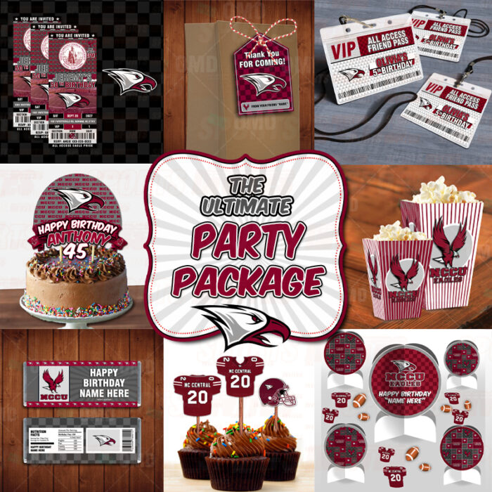 North Carolina Central University NCCU Eagles Ultimate Sports Party Package