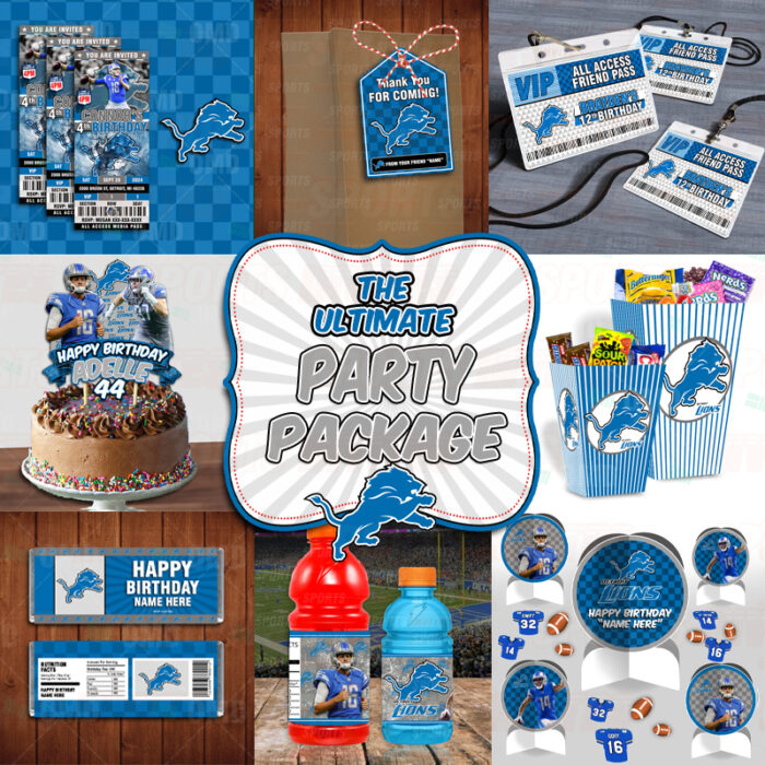 Detroit Lions Ultimate Sports Party Package